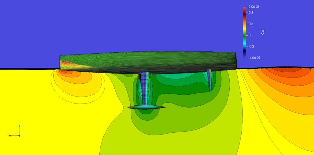 Open 60 yacht CFD data visualisation