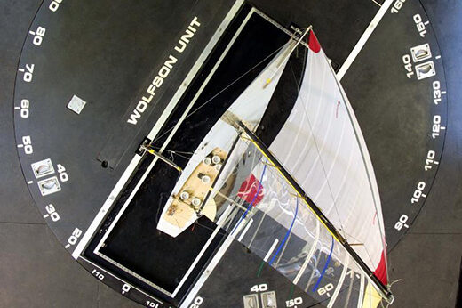Wind tunnel sailing yacht dynomometer